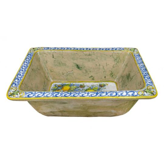 taliansky rucne malovany stredomorsky drez keramicky taliansky toskansky kuchyna obyvacka velky hlboky siroky klasicky vzorovany vinoteka pivnica umyvadlo rucne malovany velky.jpg